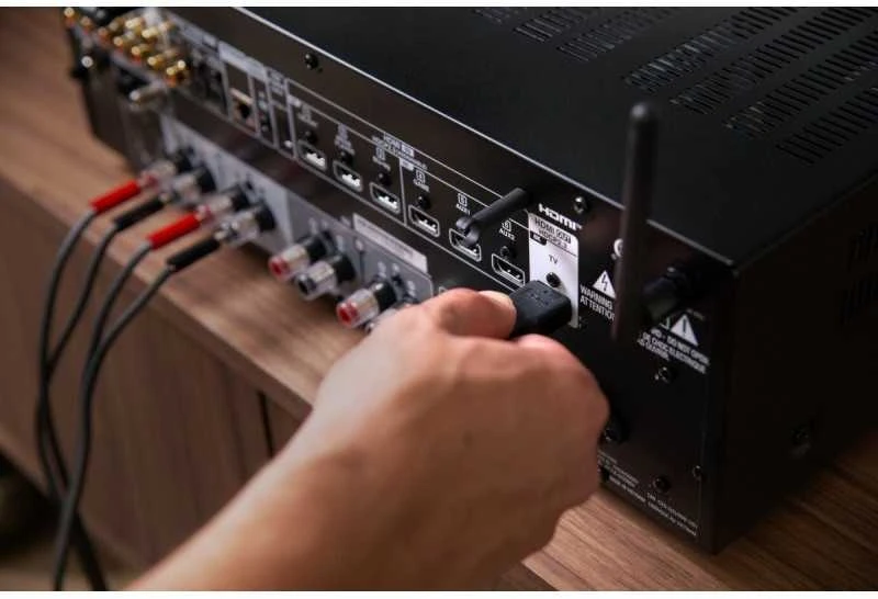 Muzikinis centras DENON DRA-900H tinklinis stereo stiprintuvas su HDMI