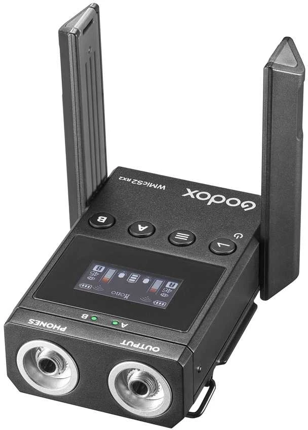 Godox WMicS2 RX2 imtuvas su atlenktomis antenomis