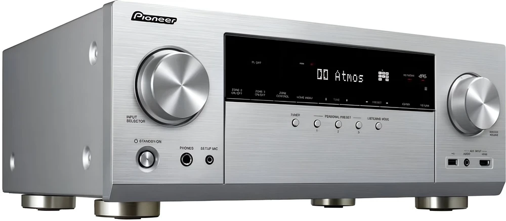 Pioneer VSX-LX305 sidabrinis home cinema receiver