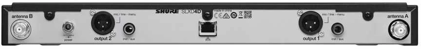 „Shure SLXD4DE-G59“ – belaidis mikrofono imtuvas, 470–514 MHz