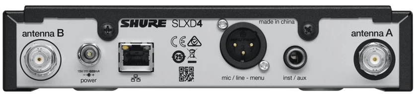 Shure SLXD4E-G59 belaidis mikrofono imtuvas staliniam kompiuteriui