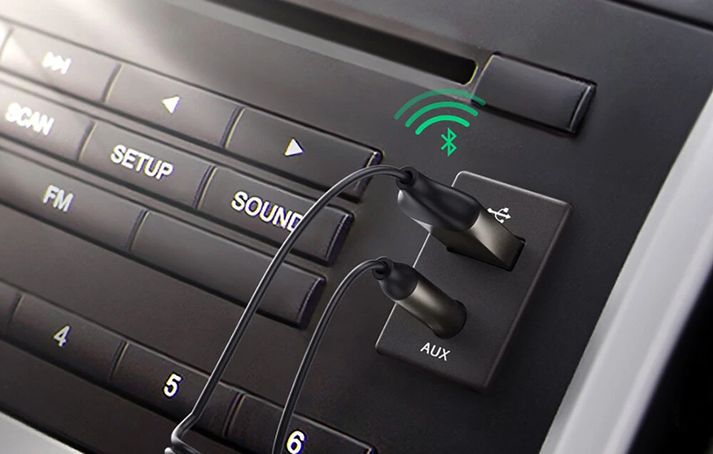 Automobilinis Bluetooth imtuvas UGREEN 70601B - pilkas