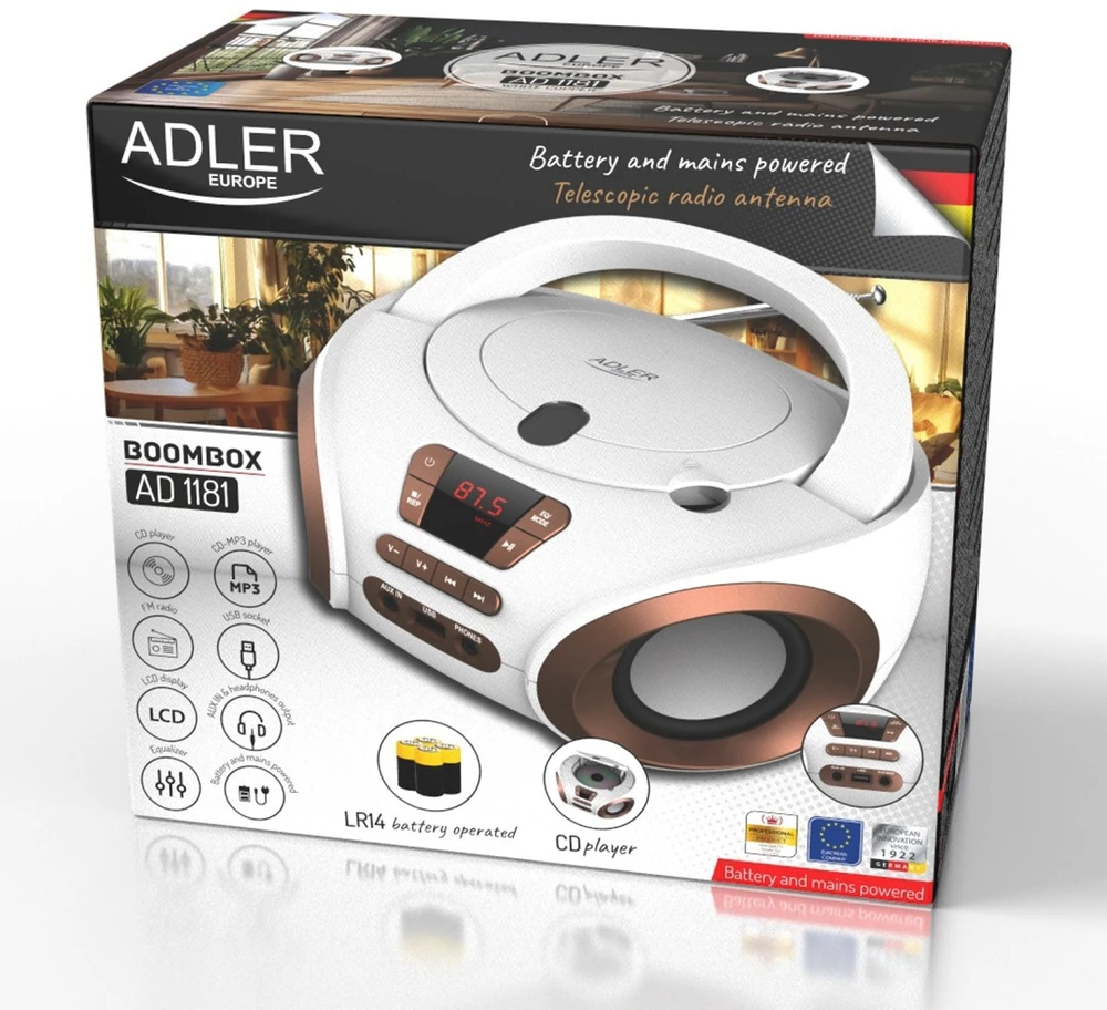 CD/MP3 (boombox) ADLER AD 1181wc