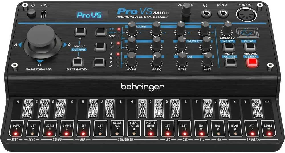 Behringer PRO-VS MINI – hibridinis sintezatorius