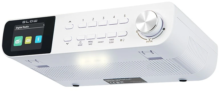 FM/DAB+ BLOW RK1 virtuvės radijas baltas