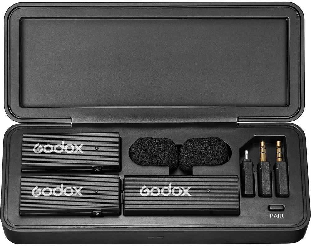 Garso įranga - Godox MoveLink Mini LT Kit 2 Wireless System, Dual-Channel, Juodas