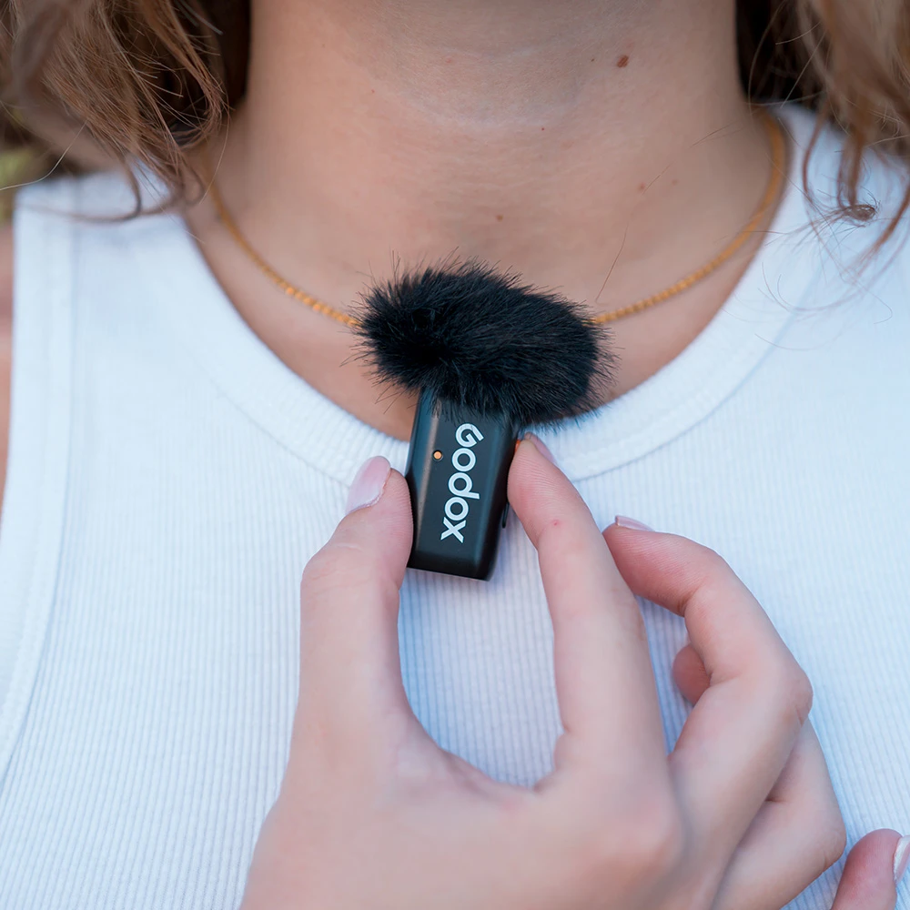 Garso įranga - Godox WES USB C bevielis mikrofono sistema 200m nuotolis