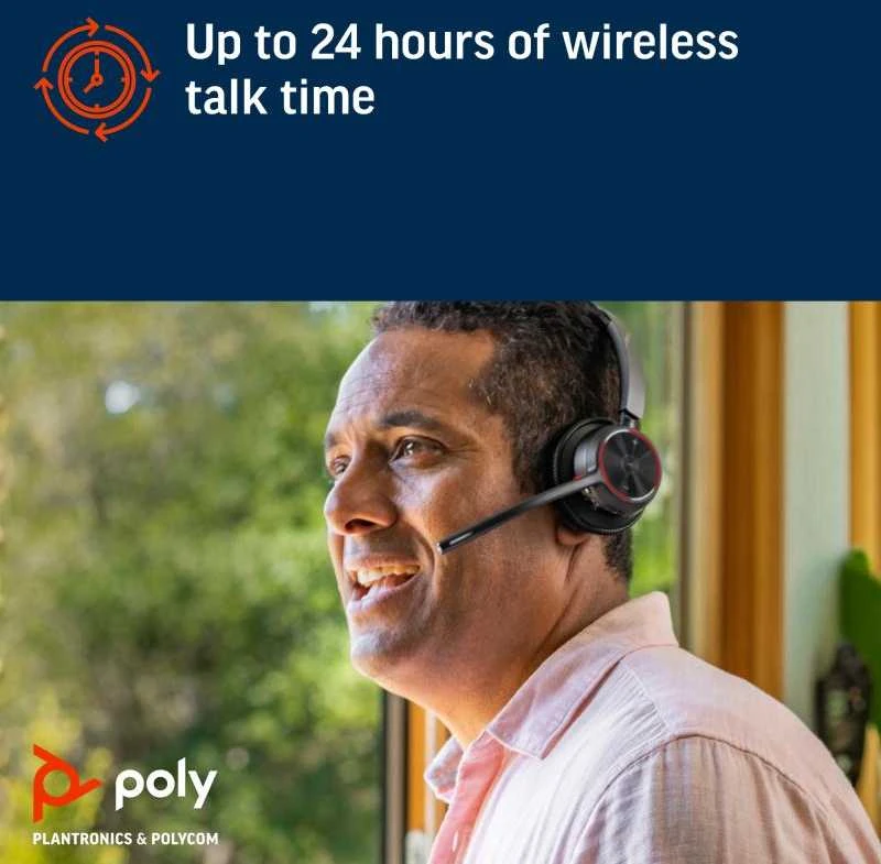 Poly Voyager 4310-M UC Ausinės +USB-A to USB-C Cable +BT700 dongle