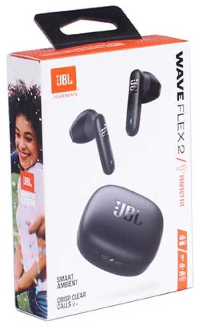 Ausinės JBL Wave Flex 2 TWS Bluetooth Belaidės In-Ear Earbuds Juodas EU