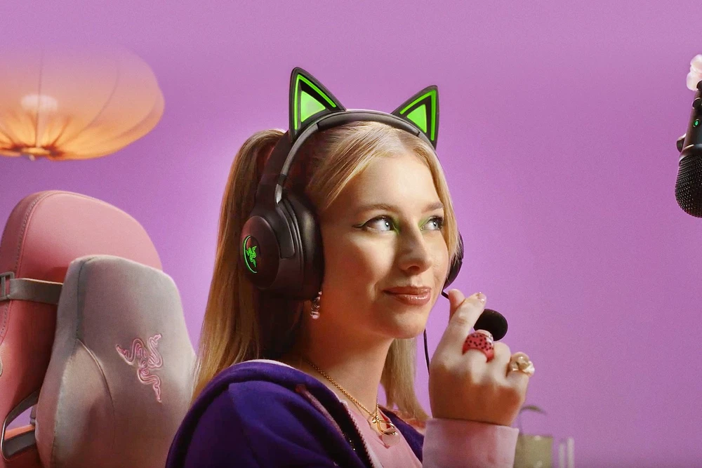 Razer | Ausinės | Kraken Kitty V2 | Yes | su laidu | Ant ausų uždedamos | USB Type A | Juodas