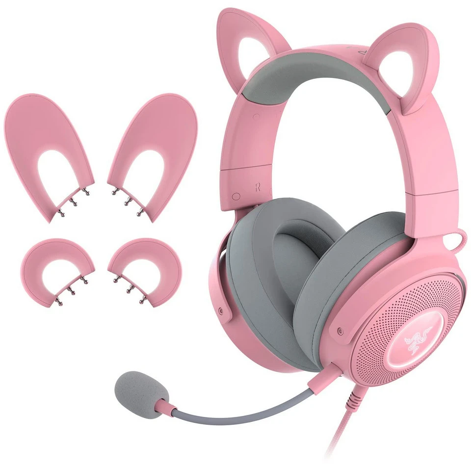 Razer | su laidu | Over-Ear | Ausinės Žaidimams | Kraken V2 Pro, Kitty Edition