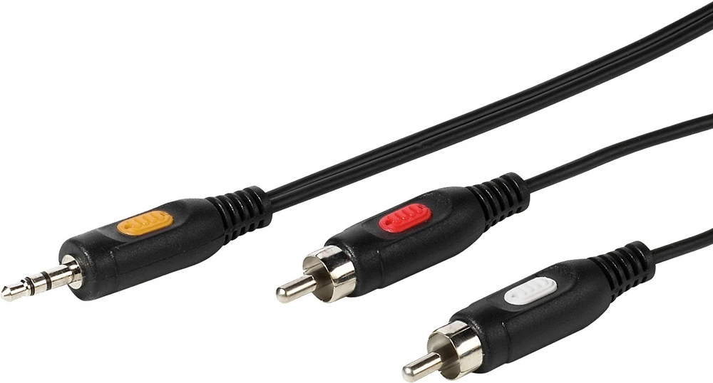 Garso Kabelis - Vivanco 3,5 Mm Į 2×RCA Laidas 2,5 M