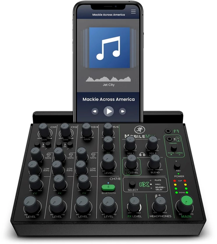 Mackie MobileMix - nešiojamas garso / srautinio perdavimo maišytuvas
