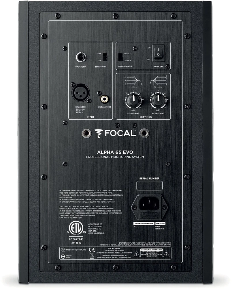 „Focal Alpha Evo 65“ – aktyvus 2 juostų studijinis monitorius