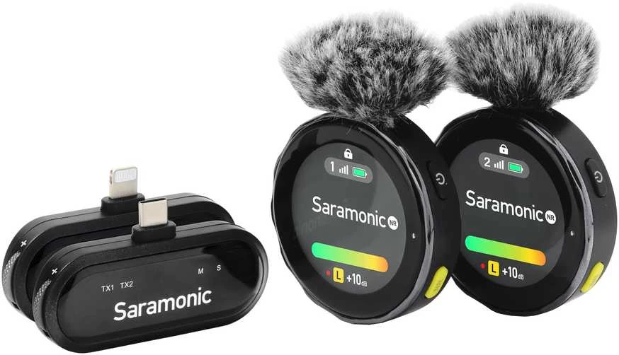Garso Perdavimo Rinkinys - Saramonic BlinkMe U2 2 Siųstuvai/Gavikliai, 100m Atstumas, 8GB Atmintis