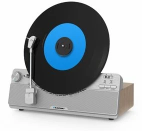 Garso Plokštelė - Blaupunkt VT100SL Automatinis Diržo Variklis Bluetooth 33/45 RPM Pilka