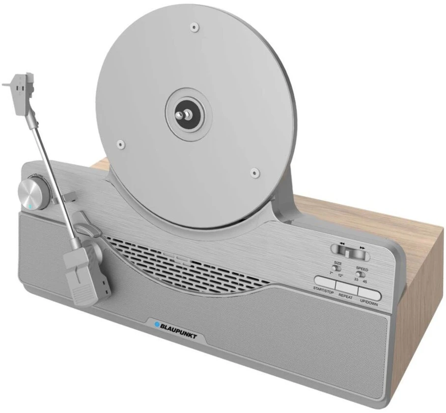 Garso Plokštelė - Blaupunkt VT100SL Automatinis Diržo Variklis Bluetooth 33/45 RPM Pilka