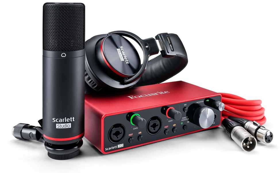 Įrašų kūrimo komplektas Focusrite Scarlett 2i2 Studio 4th Gen