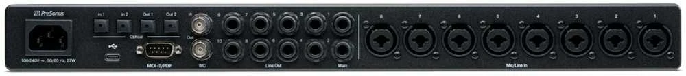 PreSonus Quantum HD 8 – USB-C garso sąsaja