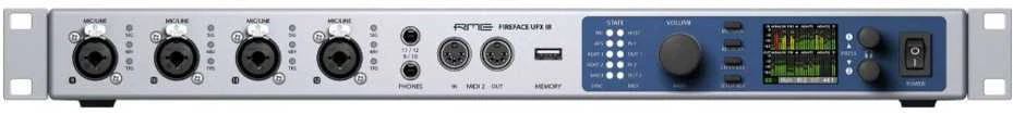 RME Fireface UFX III - USB [30 IN/ 30 OUT] garso sąsaja