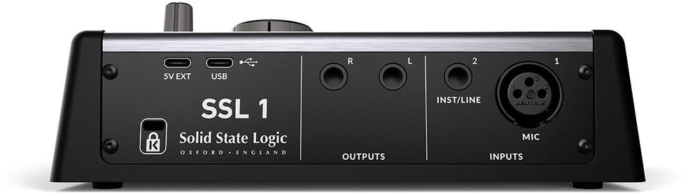 Solid State Logic SSL 1 - USB-C audio interface with 2 inputs and 2 outputs