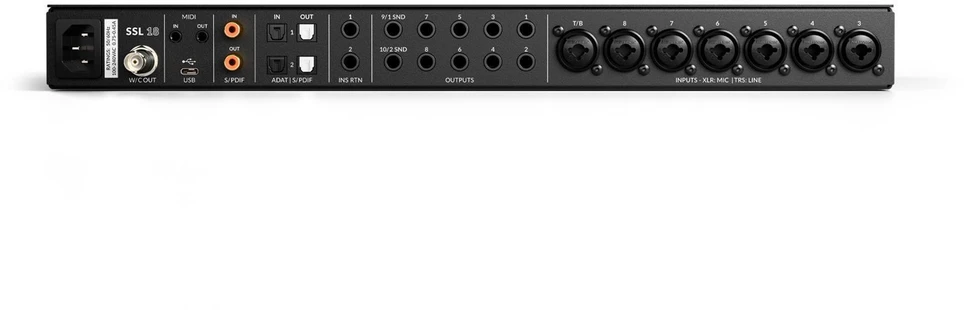 Solid State Logic SSL18 - USB audio interface with 26 inputs and 28 outputs