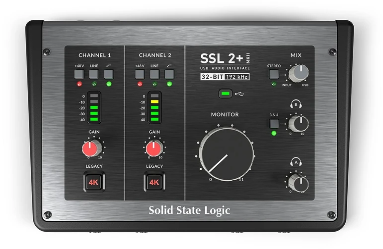 Solid State Logic SSL2+ MKII - Interfaz de audio USB-C 2x2