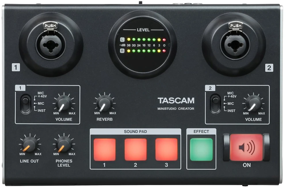 Tascam US-42B - MiniStudio serijos „Creator“ - USB garso sąsaja
