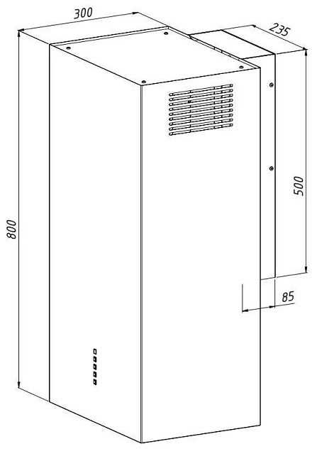 AKPO WK-4 BALMERA WL SLIM Juodas Matinis T450 M3 gaubtas