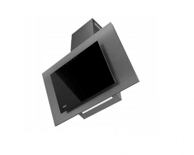 AKPO WK-4 NERO 2.0 60 GRAY/ Juodas STIKLAS T300 Linijinis LED/Valdiklio gaubtas