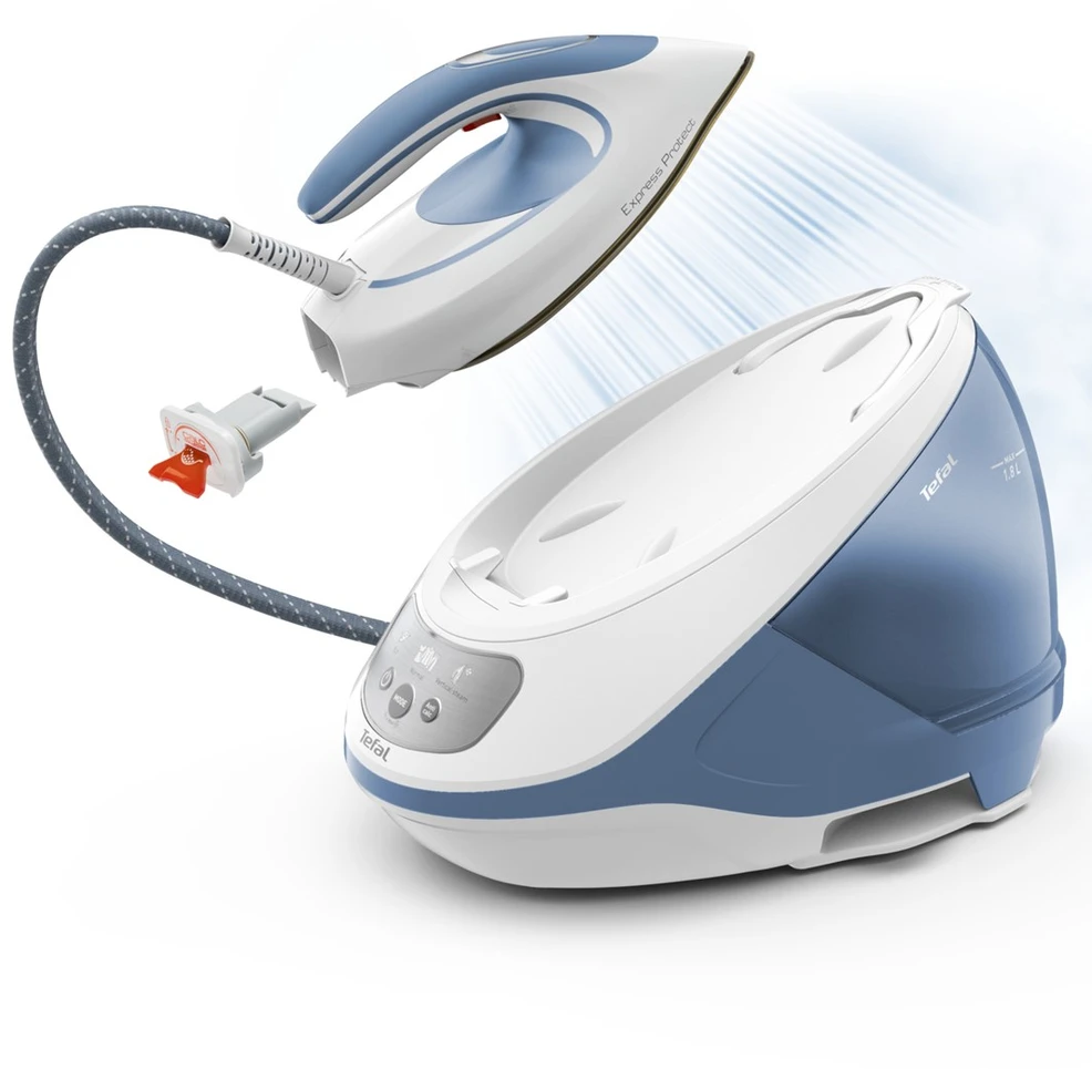 Tefal Express Protect SV9202 2800 W 1.8 L Durilium AirGlide Autoclean soleplate Baltas, Mėlyna