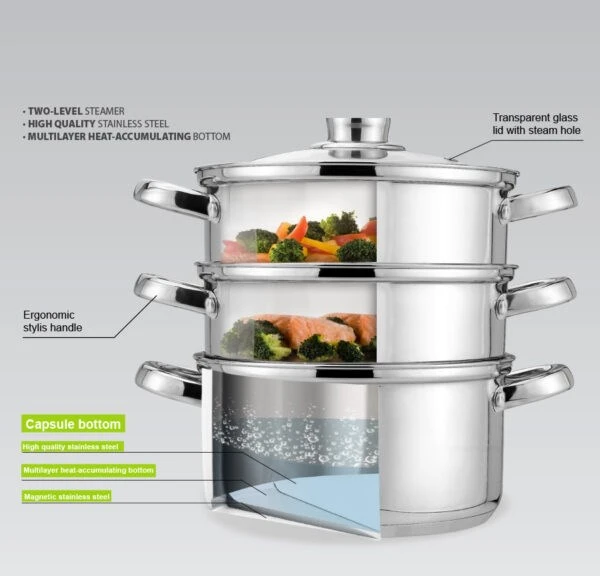Steamer puodas MAESTRO MR-2900-24 24 cm 5,0L