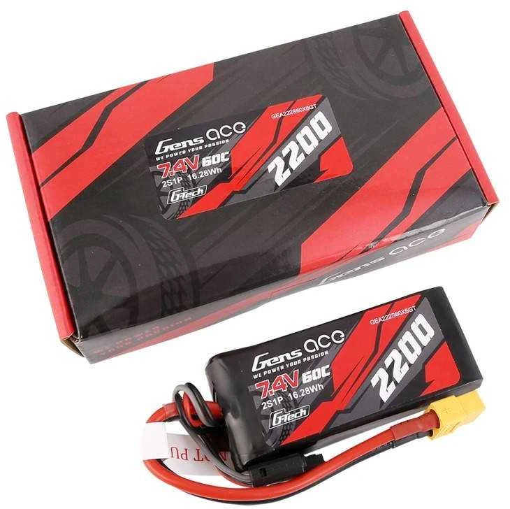 Gens Ace Akumuliatorius GensAce G-Tech LiPo 2200mAh 7.4V 60C 2S1P XT60