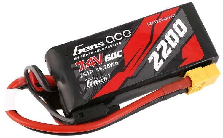 Gens Ace Akumuliatorius GensAce G-Tech LiPo 2200mAh 7.4V 60C 2S1P XT60