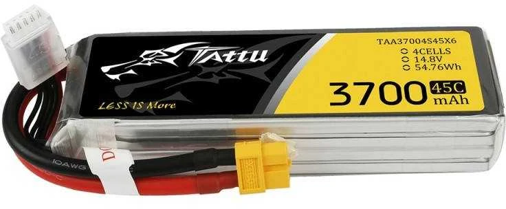 Gens Ace & Tattu Akumuliatorius Tattu 3700mAh 14.8V 45C 4S1P