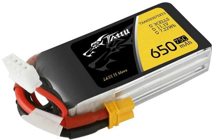 Gens Ace & Tattu Akumuliatorius Tattu 650mAh 11.1V 75C 3S1P