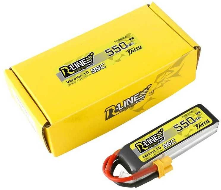 Gens Ace & Tattu Akumuliatorius Tattu R -Line 550mAh 7.4V 95C 2S1P XT30
