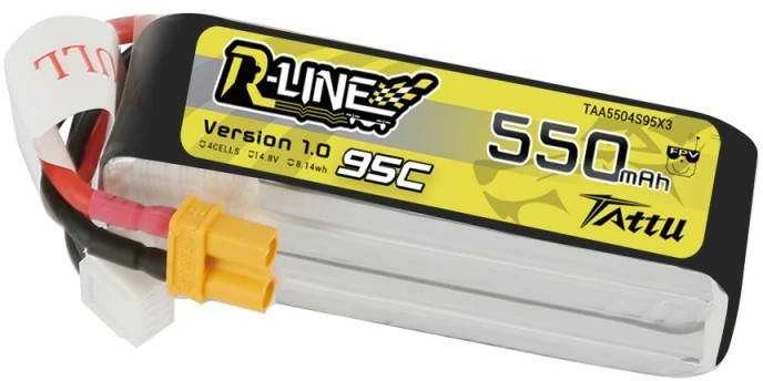 Gens Ace & Tattu Akumuliatorius Tattu R -Line 550mAh 14.8V 95C 4S1P