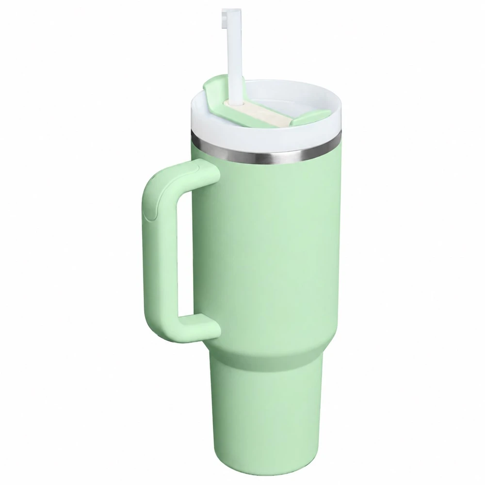 STANLEY termo puodelis Quencher H2.O FlowState 1,18 l pistacijų spalvos