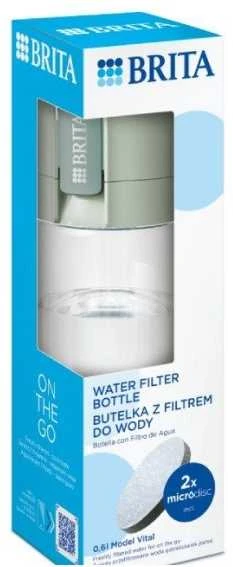 Gertuvė Brita Vital Filtering bottle 0.6 l Pastel žalias