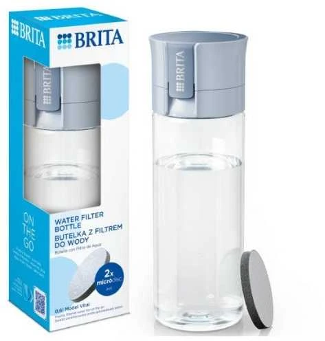 Gertuvė Brita Vital Filtering bottle 0.6 l Pastel mėlynas