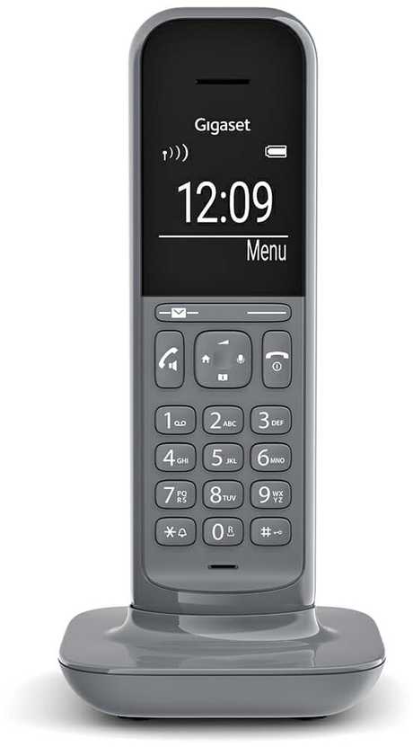 Belaidis telefonas - GIGASET CL390 pilkas