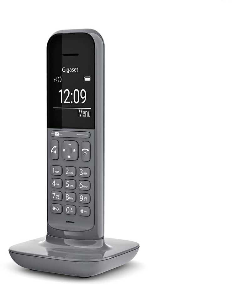 Belaidis telefonas - GIGASET CL390 pilkas