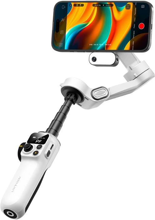 AOCHUAN P2 stabilizatorius su dirbtinio intelekto jutikliu (Baltas)