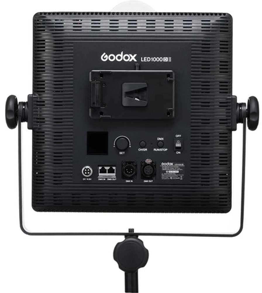 LED vaizdo apšvietimas - Godox LED1000 Daylight Duo Panel Kit (2x 1000W, 5600K, 4400 Lux)