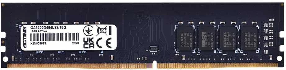 Nešiojamo kompiuterio atmintis Actina „Crucial“ 16 GB, DDR4, 3200 MHz, nešiojamasis kompiuteris, registruotas Nr., ECC Nr.