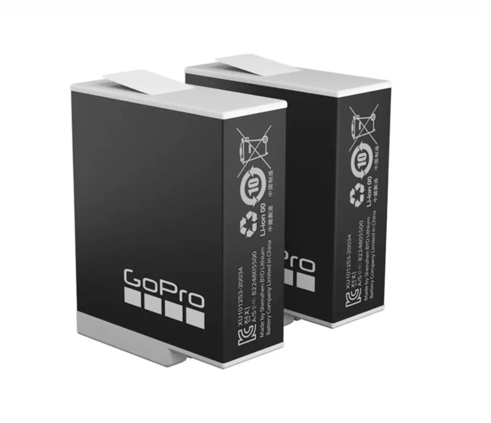 GOPRO ENDURO BATTERY 2-PACK (HERO12/HERO11/HERO10/HERO9 Juodas)