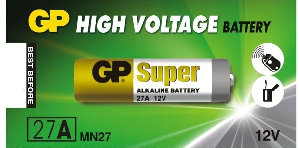 GP Battery Baterija - 27A GP 5 vnt. 12V 7.7mm x 28mm Mažos Elektronikos Juoda