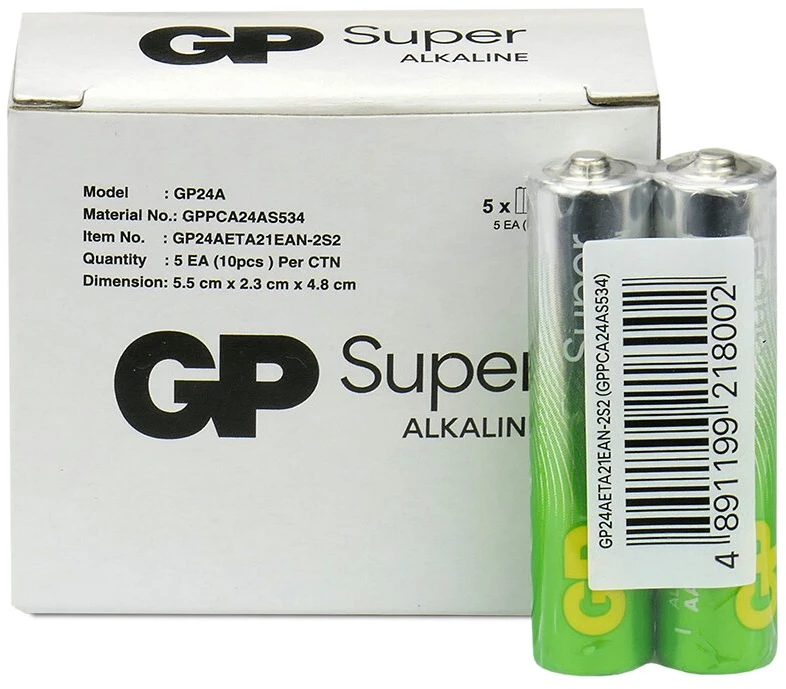 GP Battery Baterija - GP LR03 G-TECH 10 vnt. šarminės baterijos