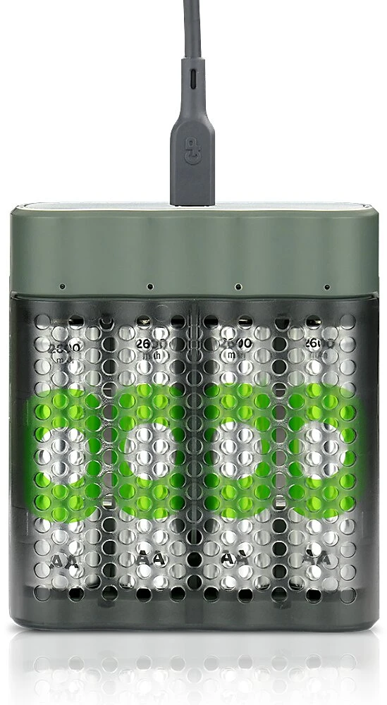 Įkroviklis GP M452 + 4 x R6 2600